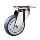 500 Lbs Load Capacity Stainless Steel Casters With Zinc-Plating And 0.25 Inches Plate Thickness