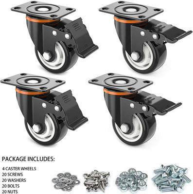 Heavy Duty Trolley Cart Caster Wheels 3 Inch Steel for Heavy Loads and Rough Terrain