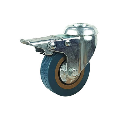 100 to 300 KG Load Capacity Heavy Duty Rubber Caster Wheel 8 Inch Black Blue Green Ideal for Warehouse and Applications