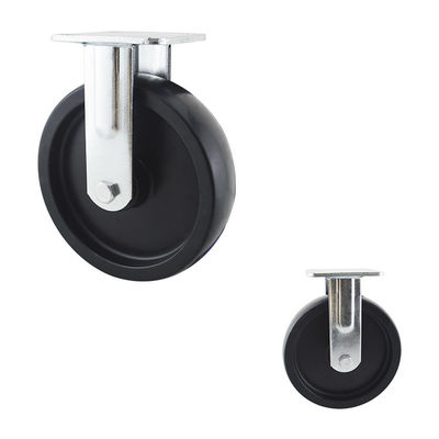 WBD Supply Direction Large Wheel 8" PP Rigid Heavy Duty Casters Bottom Plate
