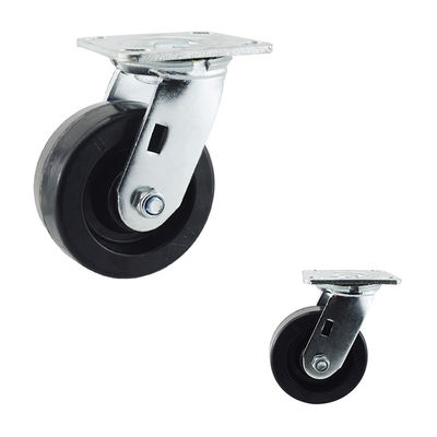 Black Heat Resistant swivel Oven Trolley 5 Inch Replacement Caster Wheels