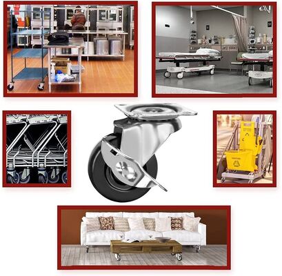 Solid Core Wheel Casters Designed for Furniture Compatibility Providing Long Lasting Performance and Easy Maneuverability