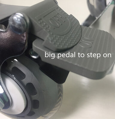 5 นิ้ว ความสูงโดยรวม โพลียูเรเทน คอสเตอร์ อุตสาหกรรมเกรด ความจุภาระหนักล้อสําหรับรถเข็น เครื่องจักรและอุปกรณ์