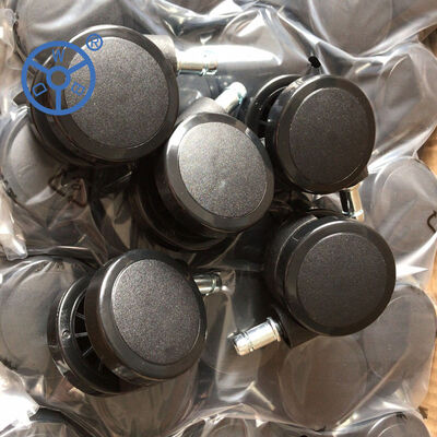 ล้อลูกล้อ PU สีดำ รับน้ำหนัก 450-850 กก. แกนกลวง ล้อแข็งแรง ออกแบบมาสำหรับรถเข็นอุตสาหกรรมและเชิงพาณิชย์