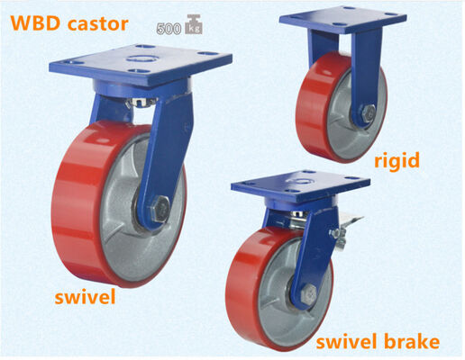 350KG Capacity Casters Four Pack Heavy Duty Casters Perfect for Equipment Transport and Industrial Applications