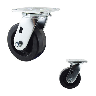 Black Heat Resistant swivel Oven Trolley 5 Inch Replacement Caster Wheels