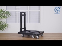 รถพับได้ Dolly 6 Wheels Push Platform Trolley Cart-YLcaster